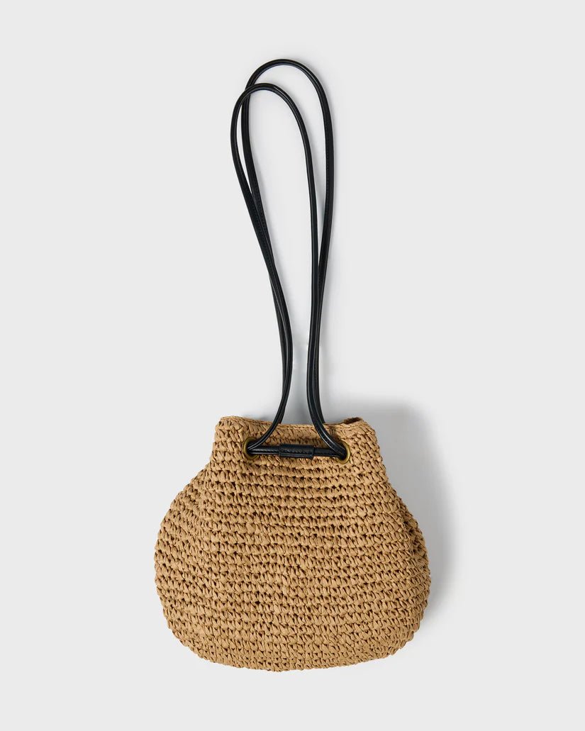 BILLABONG Date Palm Crossbody Mini Straw Tote - Tan - The Salty BabeTote Bag