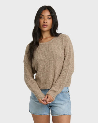 BILLABONG Daze Time Sweater - Oatmeal - The Salty BabeSweaters