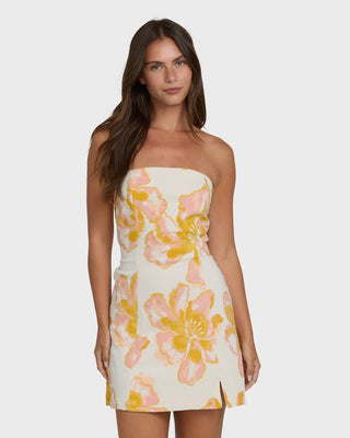 BILLABONG Floral Trippin' Mini Dress - Salt Crystal - The Salty BabeDresses