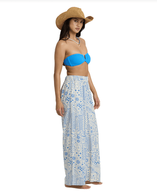 BILLABONG Follow Me Printed Elastic Pant - White Cap - The Salty BabePants