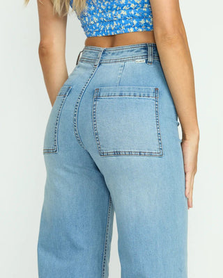 BILLABONG Free Fall High - Waist Pants - Surf Spray - The Salty BabeDenim Pants