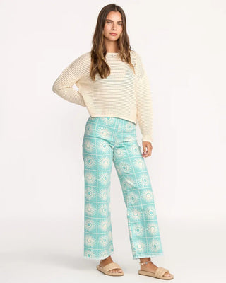 BILLABONG Free Fall Printed Twill Pants - Misty Blue - The Salty BabePants
