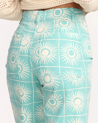 BILLABONG Free Fall Printed Twill Pants - Misty Blue - The Salty BabePants