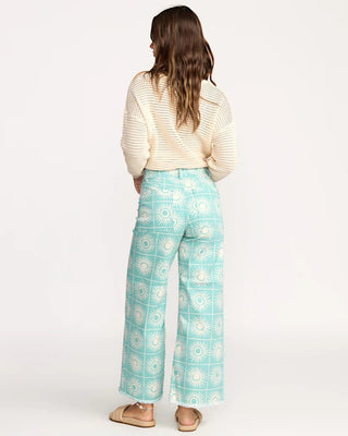 BILLABONG Free Fall Printed Twill Pants - Misty Blue - The Salty BabePants