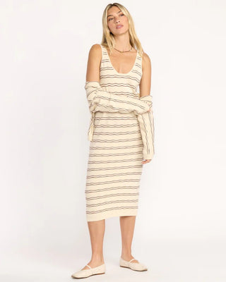 BILLABONG Heat Waver Knit Midi Dress - White Cap - The Salty BabeDresses