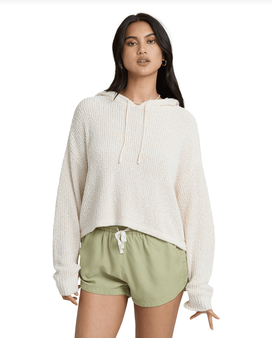 BILLABONG Hot Beachin' Hooded Sweater - White Cap - The Salty BabeSweaters