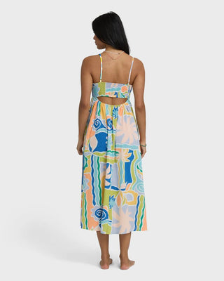 BILLABONG Island Life Midi Dress - Blue Multi - The Salty BabeDresses