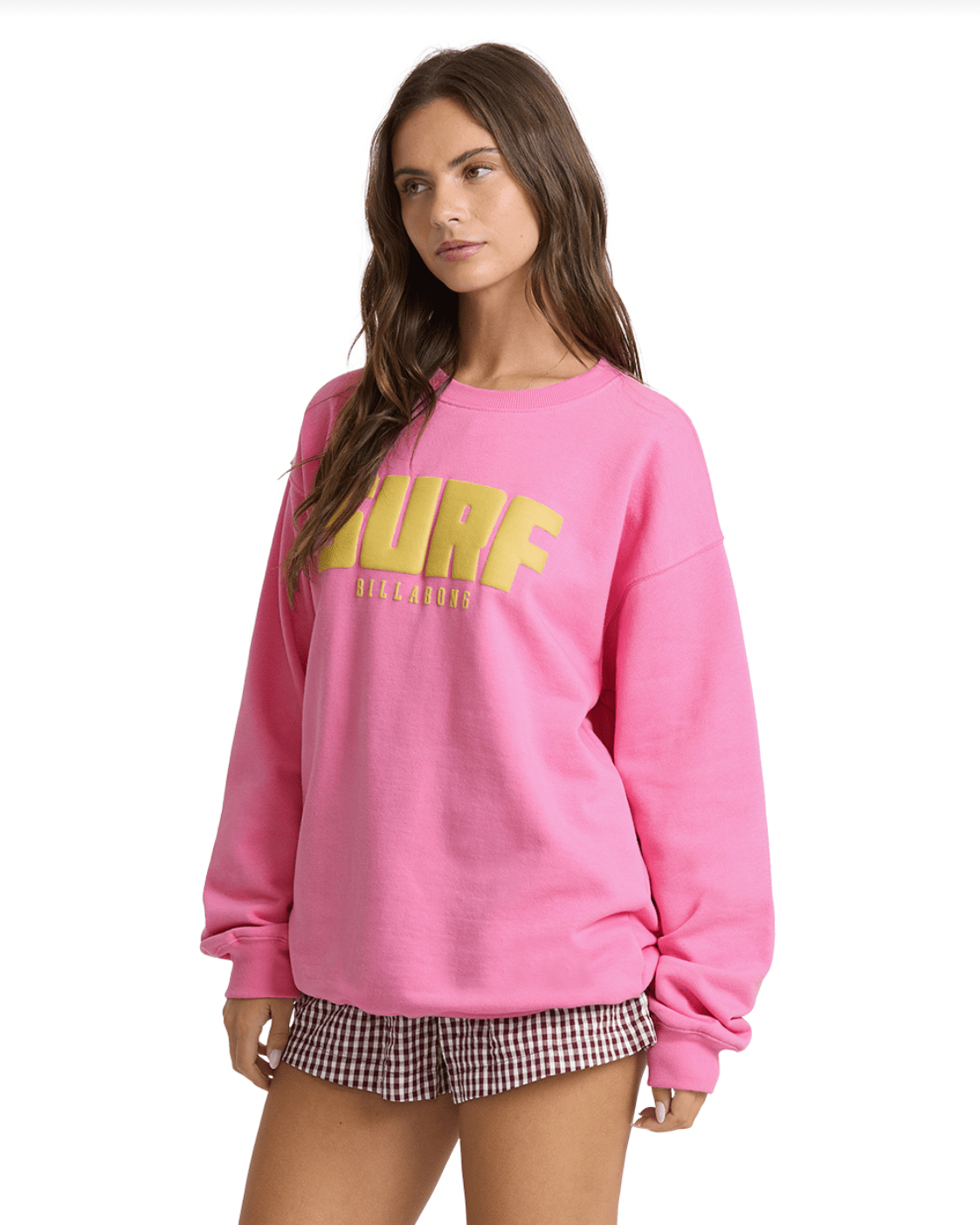 BILLABONG Keep On Surfin' Crew Sweatshirt - Guava - The Salty BabeGraphic Sweatshirt