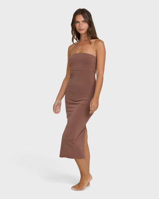 BILLABONG Lily Midi Knit Dress - Black Stone - The Salty BabeDresses