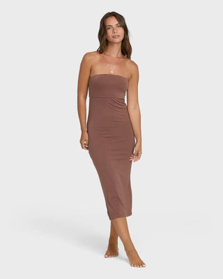 BILLABONG Lily Midi Knit Dress - Black Stone - The Salty BabeDresses