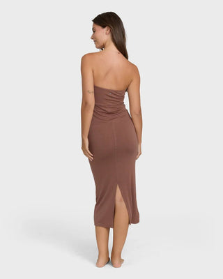 BILLABONG Lily Midi Knit Dress - Black Stone - The Salty BabeDresses