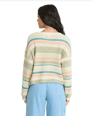 BILLABONG Lit Light Sweater - Smoke Green - The Salty BabeSweaters