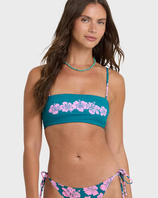 BILLABONG Mahalo Baby Reversible Tully Tube Bikini Top - Deep Lagoon - The Salty BabeSwim Tops