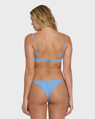 BILLABONG Mini Wave Check Cara Bralette Bikini Top - True Blue - The Salty BabeSwim Tops
