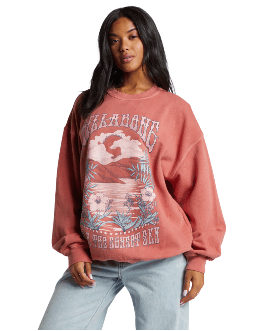 BILLABONG Ride In Oversized Sweatshirt - RCL - The Salty BabeGraphic Sweatshirt
