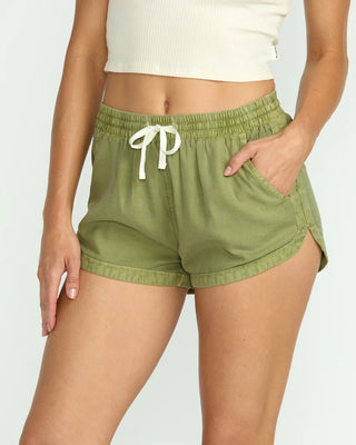 BILLABONG Road Trippin Elastic Waist Shorts - Avocado - The Salty BabeShorts