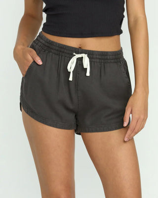 BILLABONG Road Trippin Elastic Waist Shorts - Off Black - The Salty BabeShorts