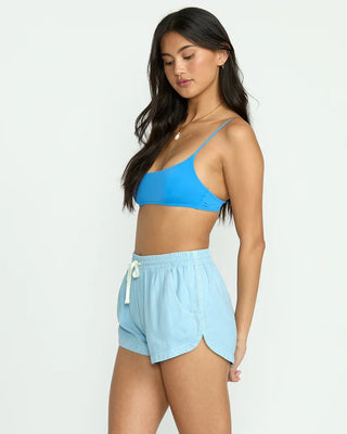 BILLABONG Road Trippin Elastic Waist Shorts - Washed Chambray - The Salty BabeShorts