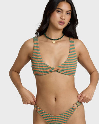 BILLABONG Summer Hi Yd Twist Tank Swim Tank Bikini Top - Bay Blue - The Salty BabeSwim Tops