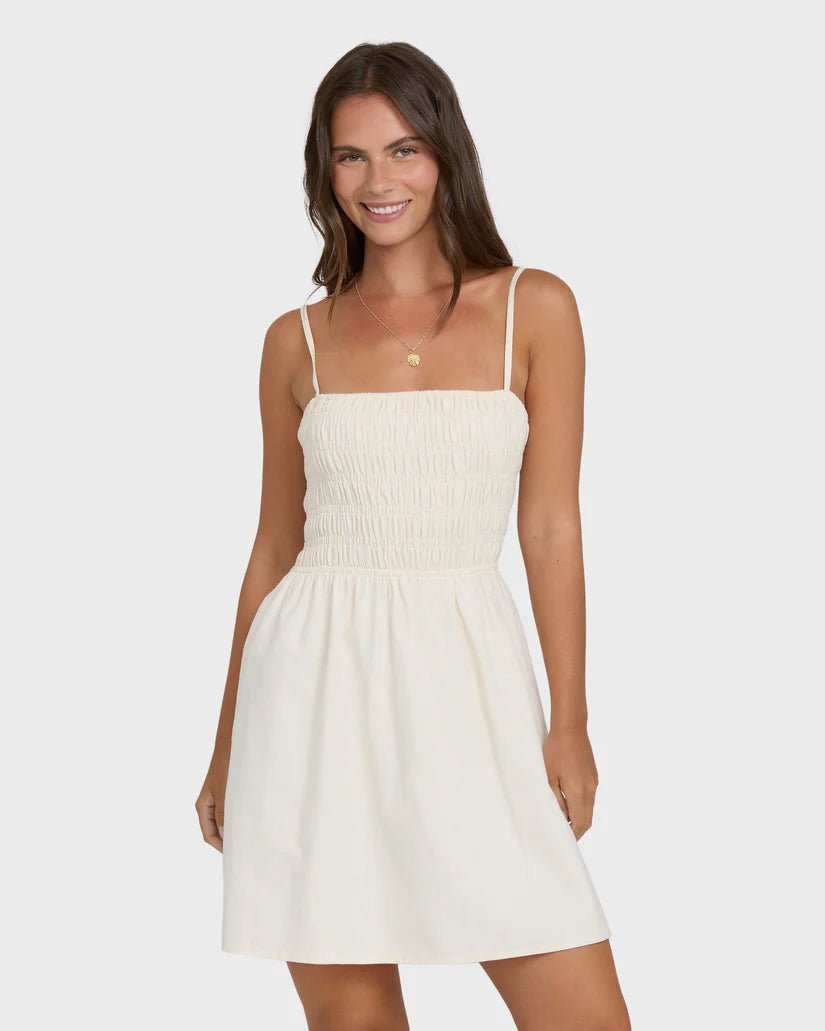 BILLABONG Suns Out Mini Dress - White Cap - The Salty BabeDresses