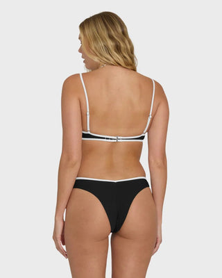 BILLABONG Tanlines Bound Jaclyn Crop Bralette Bikini Top - Black Pebble - The Salty BabeSwim Tops