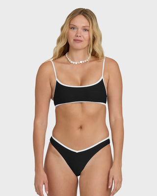 BILLABONG Tanlines Bound V Hike Bikini Bottom - Black Pebble - The Salty BabeSwim Bottoms