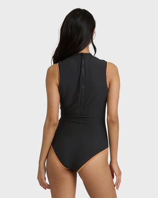 BILLABONG Tanlines High Neck Glider One - Piece Swimsuit - Black - The Salty BabeOne Piece Swimsuits