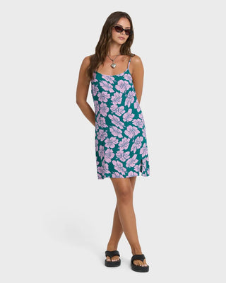 BILLABONG Tidal Crush Mini Dress - Deep Lagoon - The Salty BabeDresses