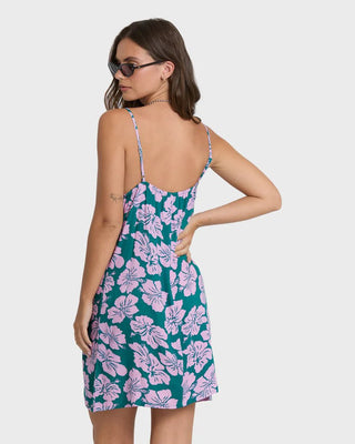 BILLABONG Tidal Crush Mini Dress - Deep Lagoon - The Salty BabeDresses