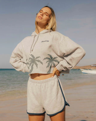 BILLABONG Triple Palms Hoodie - Heather Gray - The Salty BabeLong Sleeve Tops