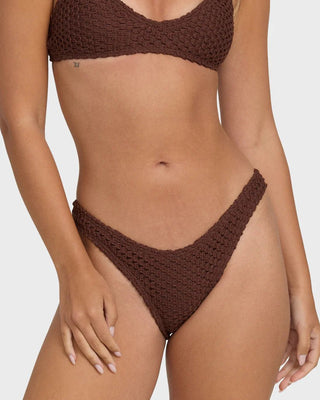 BILLABONG Twisted Tides Maui Bikini Bottom - Espresso - The Salty BabeSwim Bottoms
