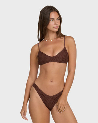 BILLABONG Twisted Tides Maui Bikini Bottom - Espresso - The Salty BabeSwim Bottoms