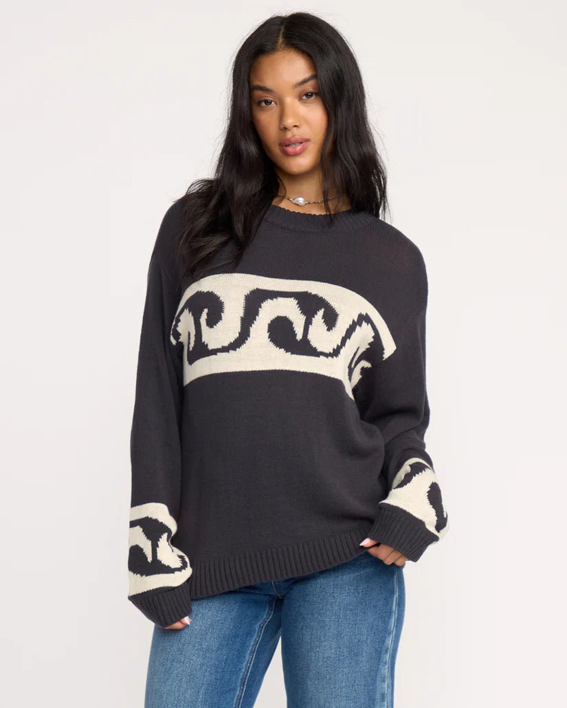 BILLABONG Wave Fade Sweater - Black Sands - The Salty BabeSweaters