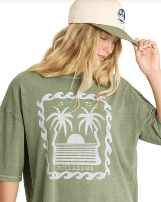 BILLABONG Wave Stamp Tee - Army Green - The Salty BabeTee Shirts