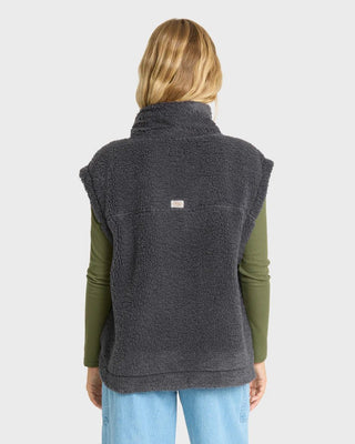 BILLABONG Waver Fleece Vest - Black Sands - The Salty BabeVest