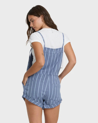 BILLABONG Wild Pursuit Overall Romper - Blue Smoke - The Salty BabeOveralls