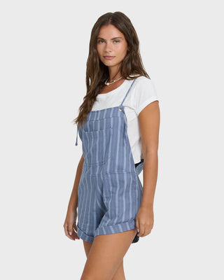 BILLABONG Wild Pursuit Overall Romper - Blue Smoke - The Salty BabeOveralls