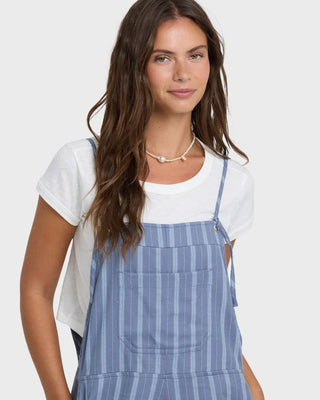 BILLABONG Wild Pursuit Overall Romper - Blue Smoke - The Salty BabeOveralls