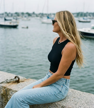 Bitsy Cropped Knit Top - The Salty BabeTop