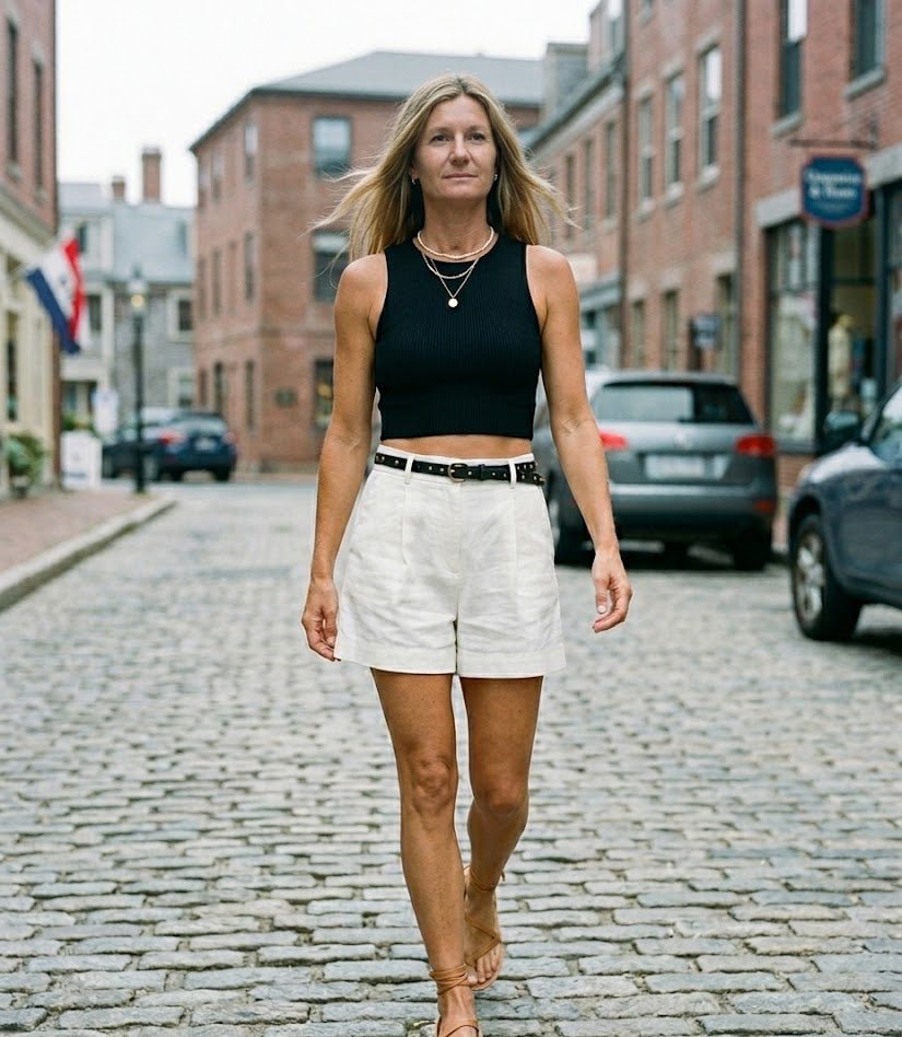 Bitsy Cropped Knit Top - The Salty BabeTop