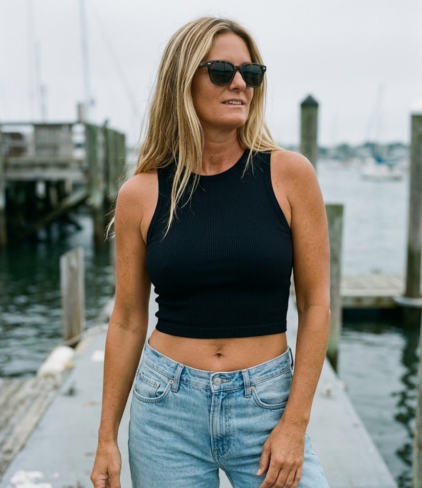 Bitsy Cropped Knit Top - The Salty BabeTop
