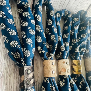 Blue Floral Bandana - The Salty BabeAccessories