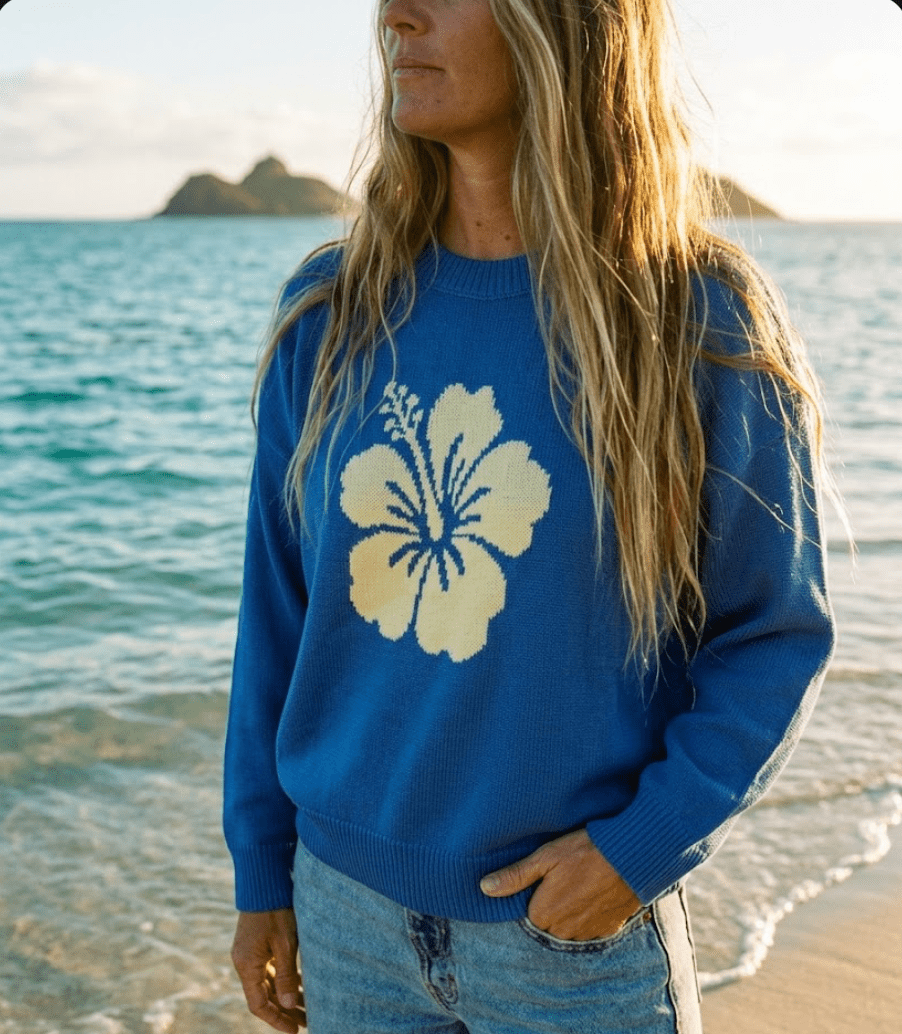 Blue Hawaii Sweater - The Salty BabeSweaters