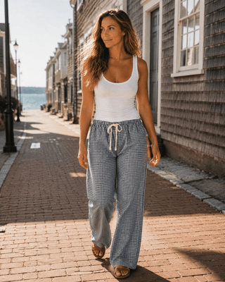 Bluebell Gingham Pants - The Salty BabePants
