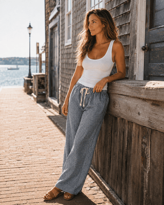 Bluebell Gingham Pants - The Salty BabePants