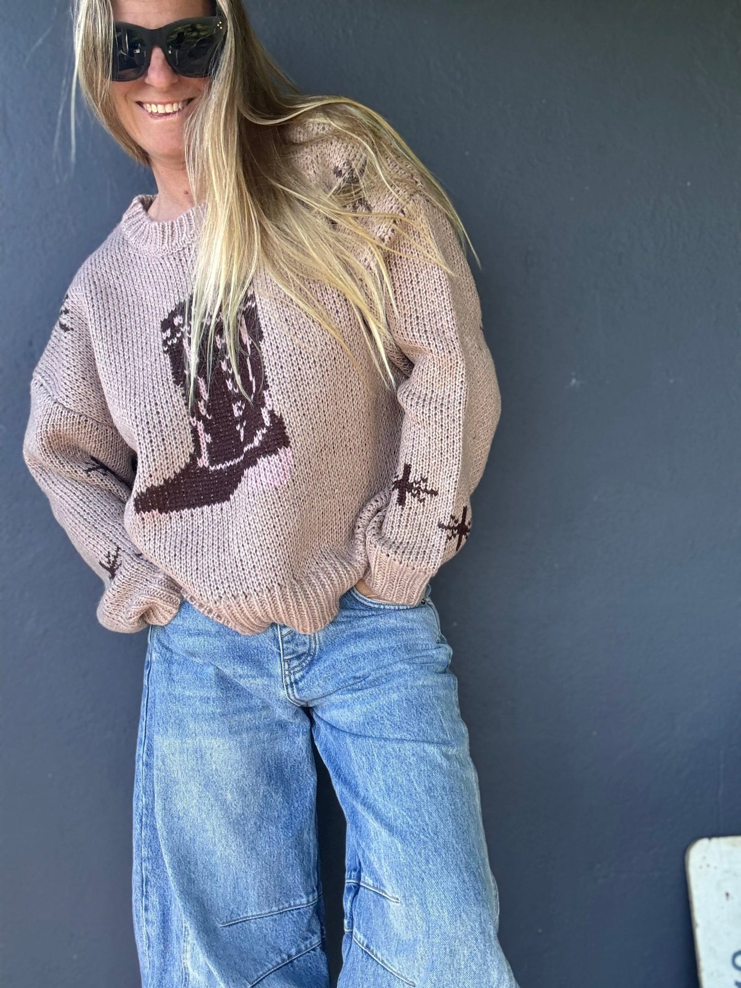 Boots Scootin' Sweater - The Salty BabeSweaters