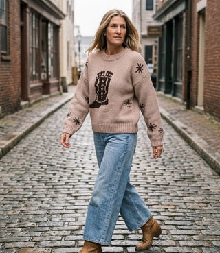 Boots Scootin' Sweater - The Salty BabeSweaters