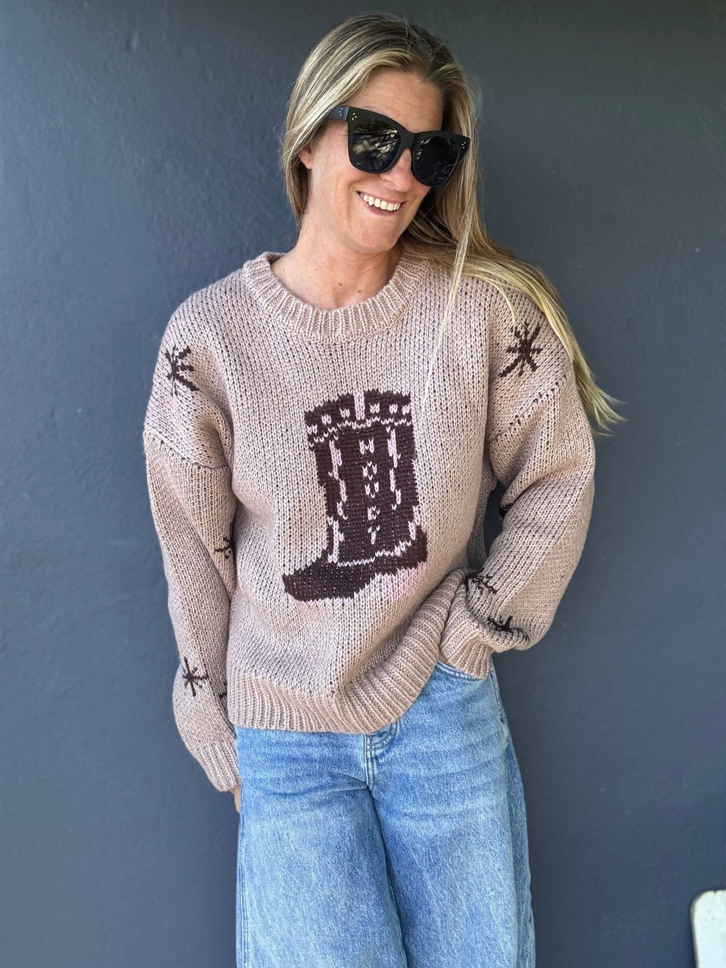 Boots Scootin' Sweater - The Salty BabeSweaters
