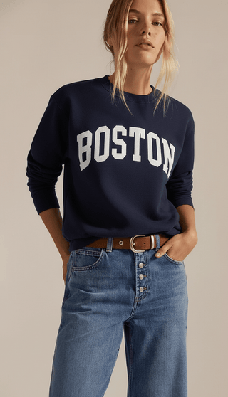 Boston Crewneck Sweatshirt - The Salty BabeGraphic Sweatshirt