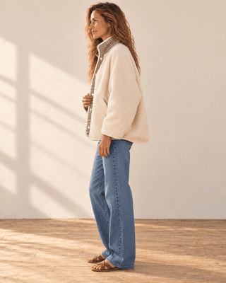 Brookline Gingham Sherpa Jacket - The Salty BabeJackets